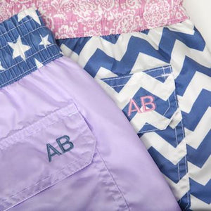 Pine Flip - turquoise Swim Short with blue pineapples - True Boxers