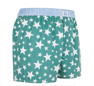 Starboy - green Boxer Short with stars - True Boxers