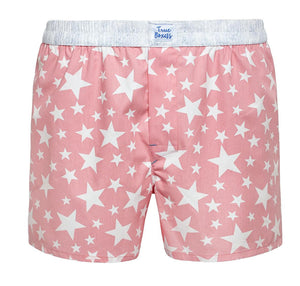 Smart Taste - pink stars with paisley Boxer Short - True Boxers